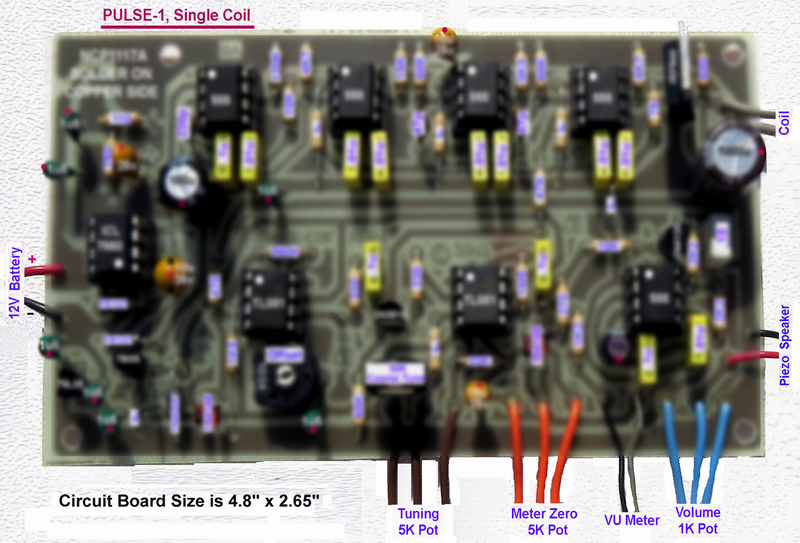 New Single Coil, Pulse Induction Metal Detector